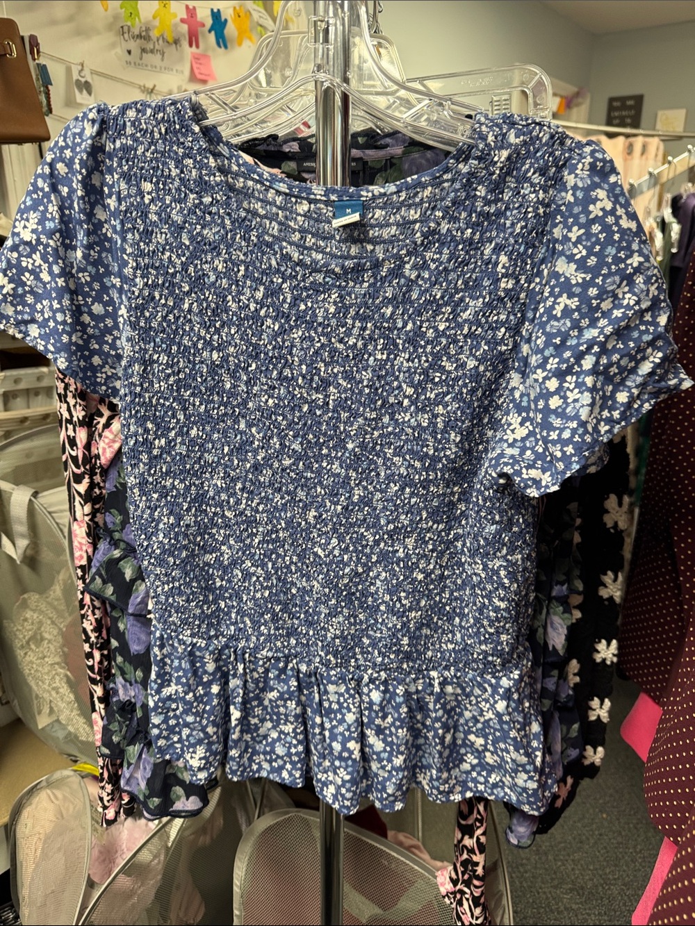 Old navy floral top M // 092074